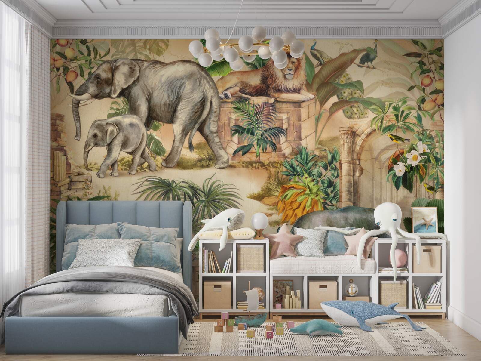 Papier peint principaux habitants des tropiques