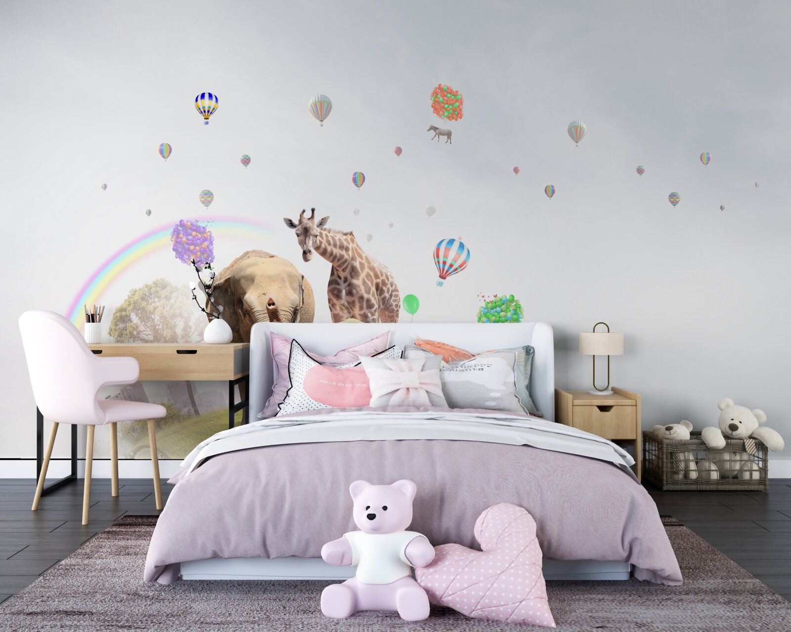 Papier peint arc-en-ciel et peuples d'afrique