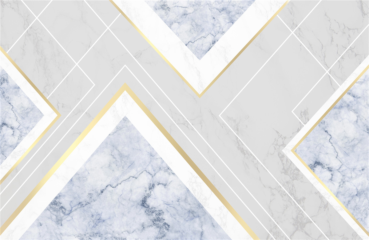 Papier peint des motifs géométriques corrects sur une surface en marbre