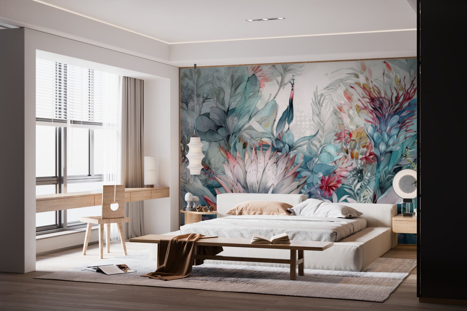 Papier peint les plantes des forêts tropicales