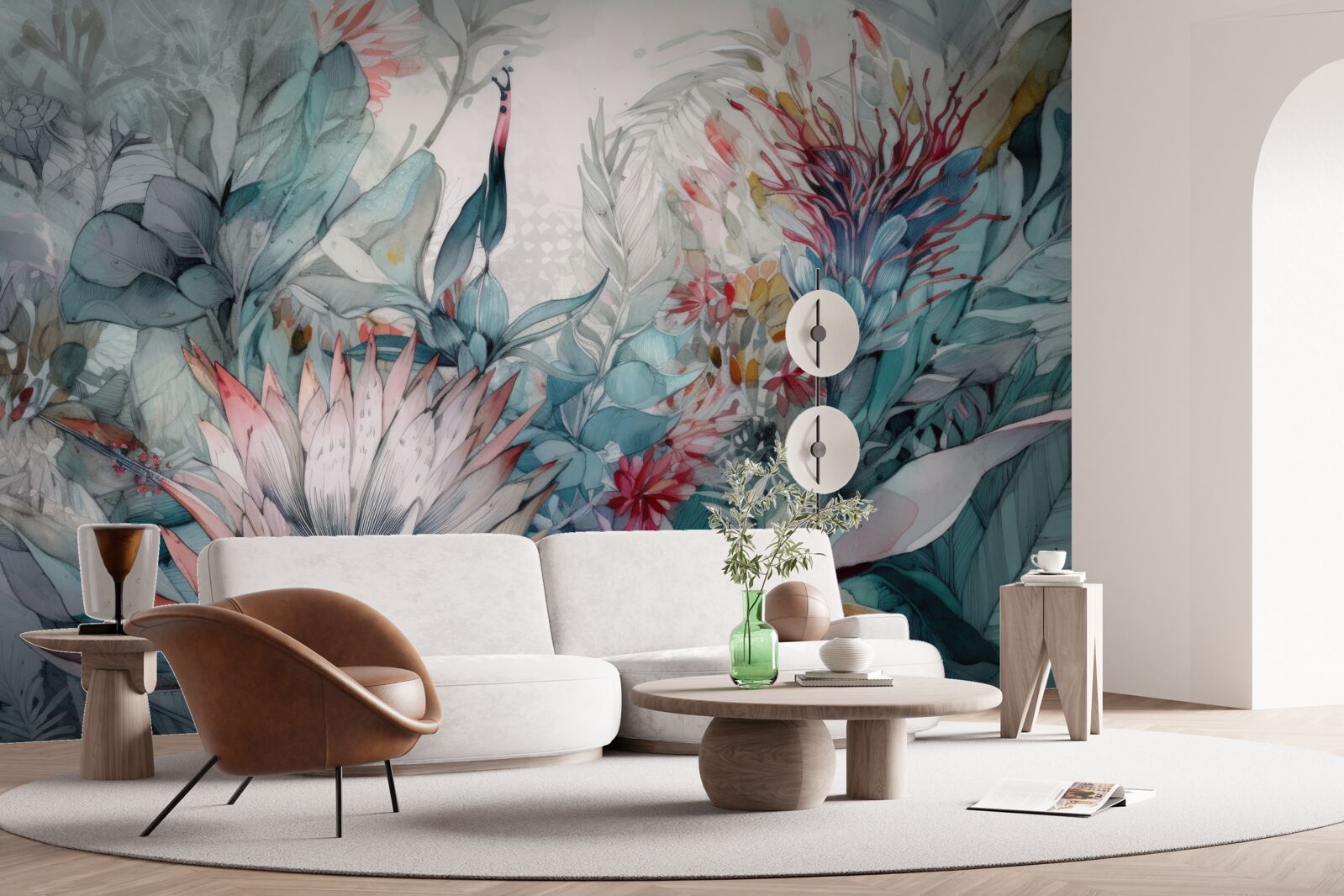 Papier peint les plantes des forêts tropicales