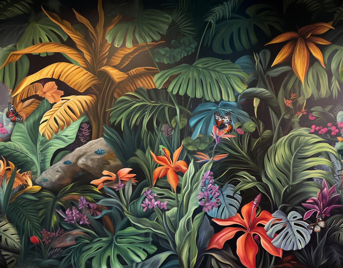 Papier peint la verdure dense des forêts tropicales