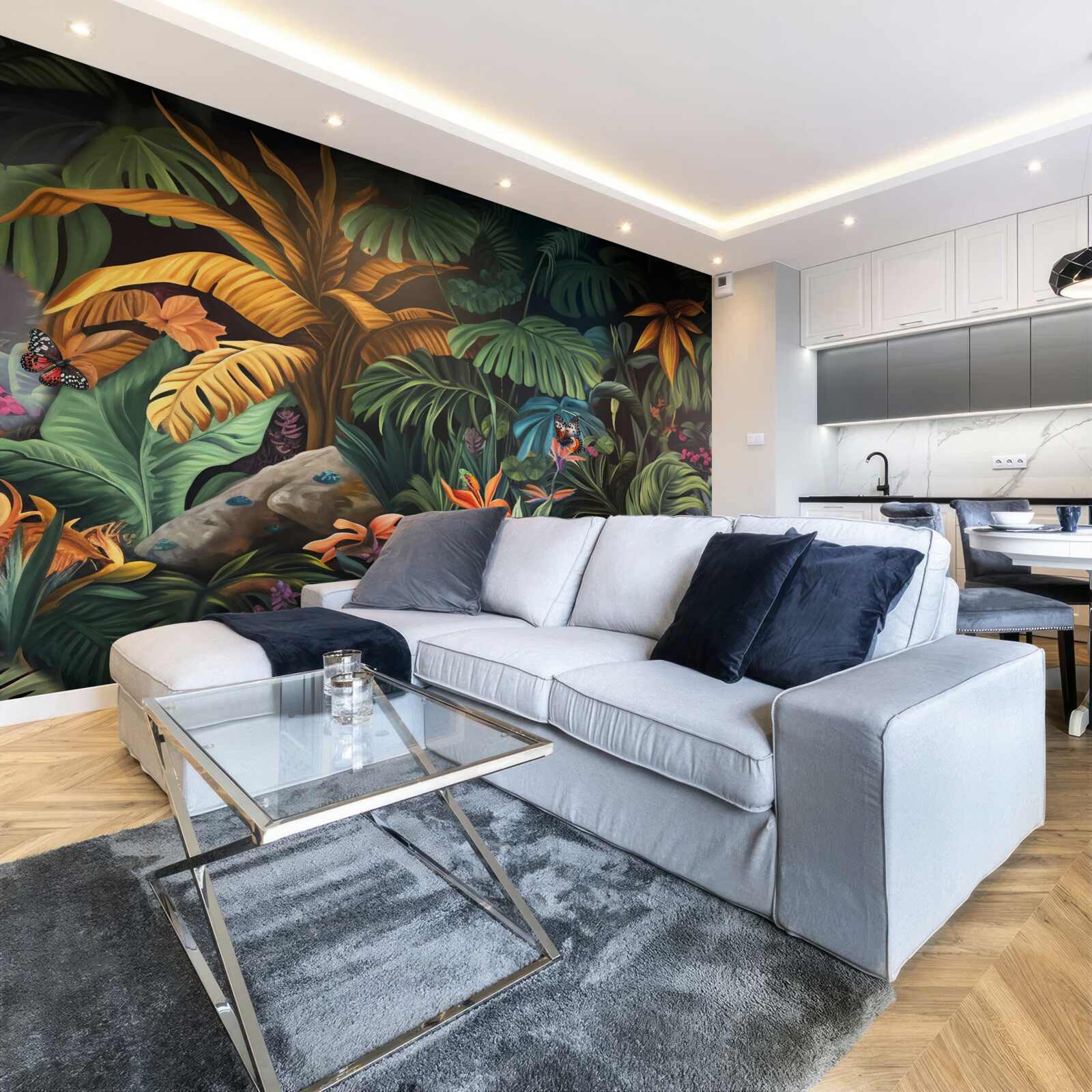 Papier peint la verdure dense des forêts tropicales