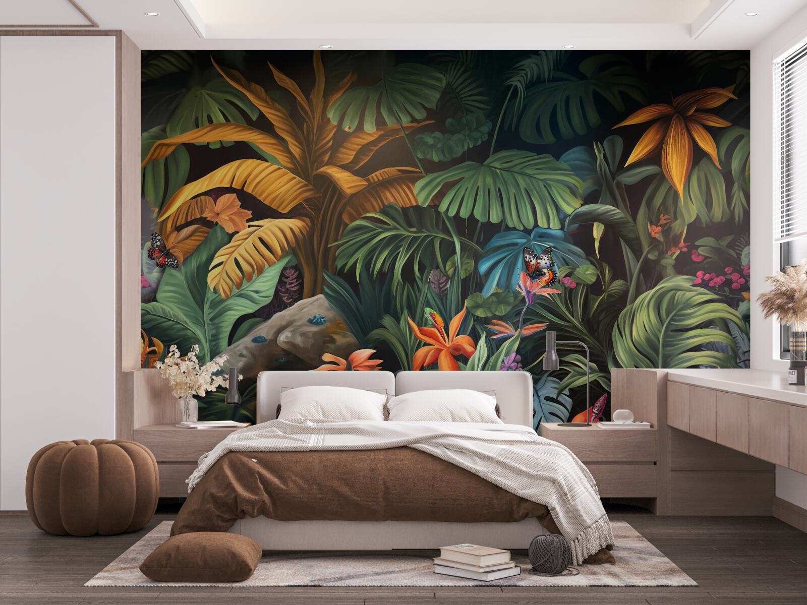 Papier peint la verdure dense des forêts tropicales