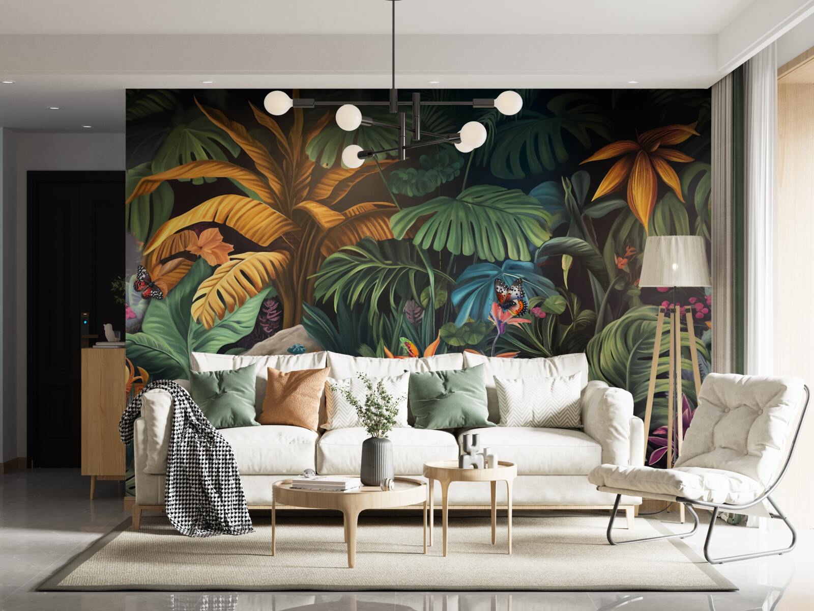 Papier peint la verdure dense des forêts tropicales