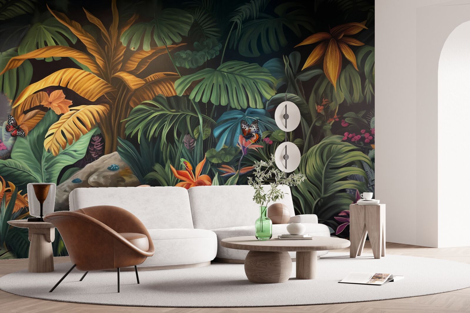 Papier peint la verdure dense des forêts tropicales