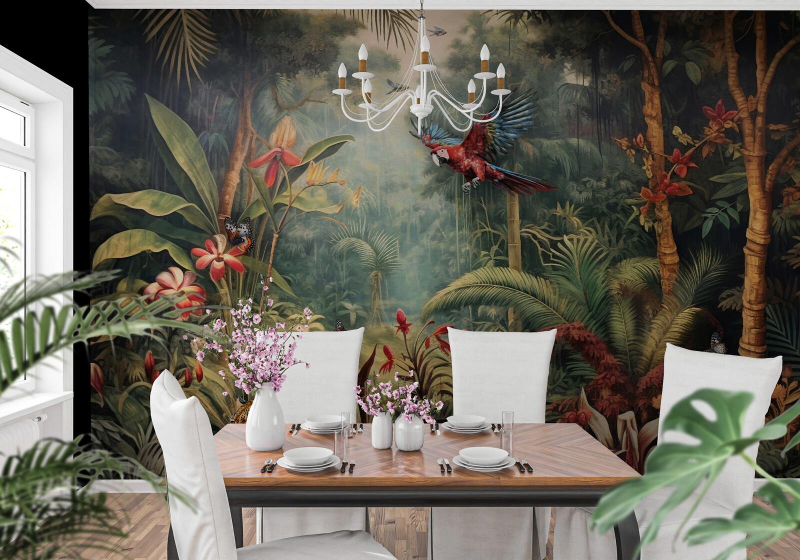 Papier peint habitants de la jungle