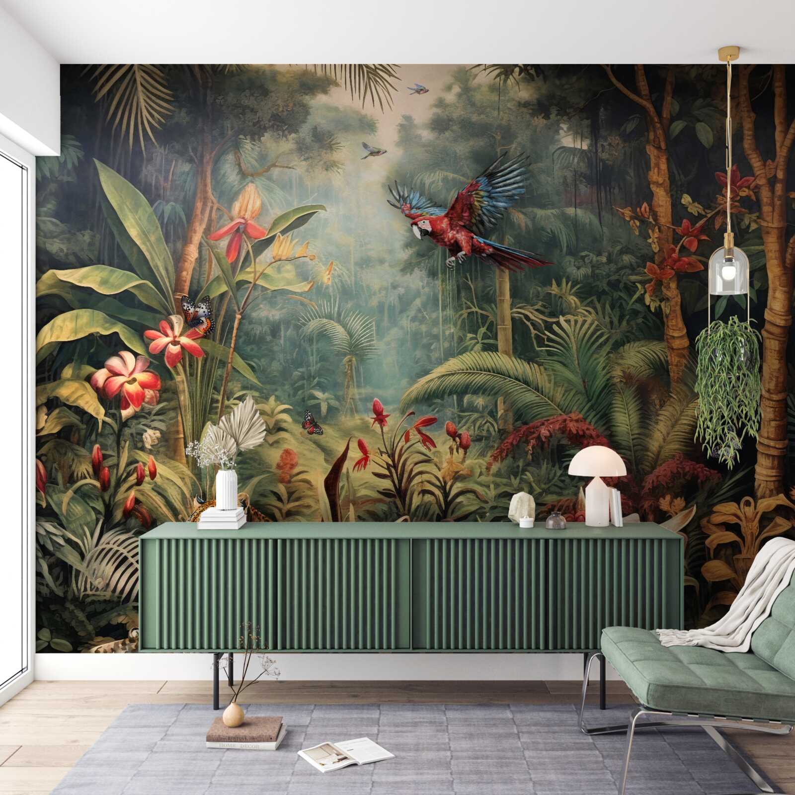 Papier peint habitants de la jungle