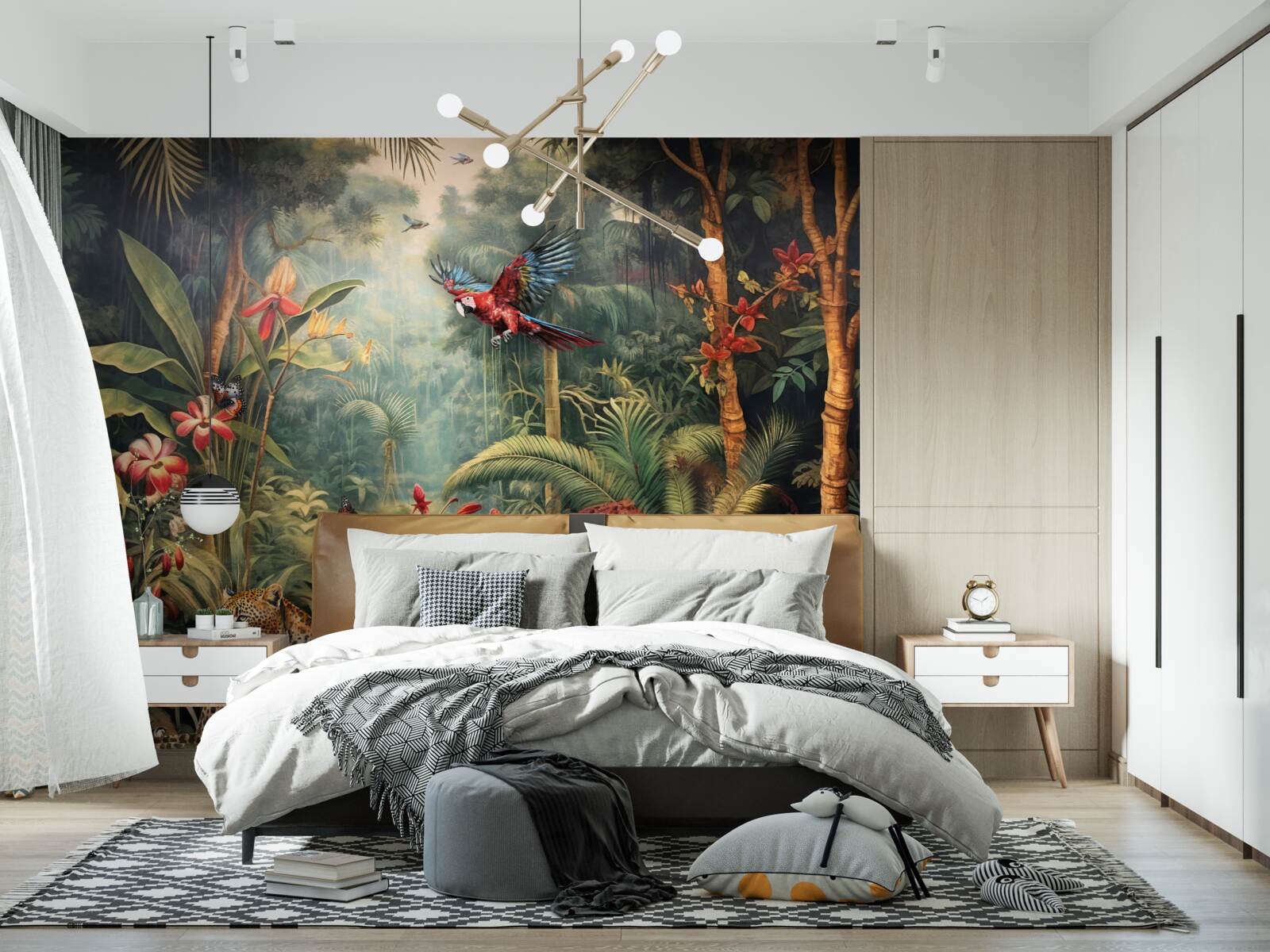 Papier peint habitants de la jungle