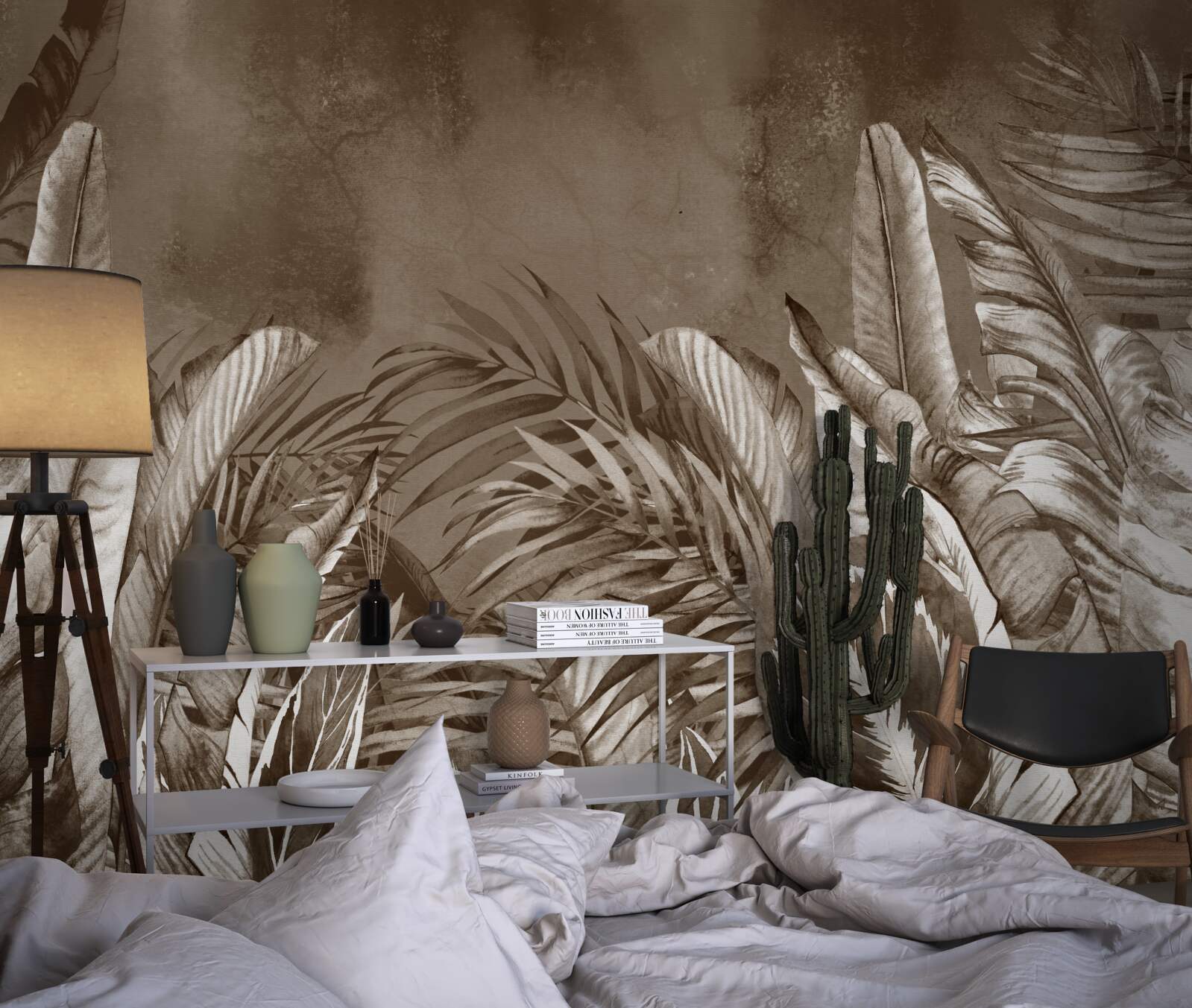 Papier peint forêt tropicale attendant la pluie