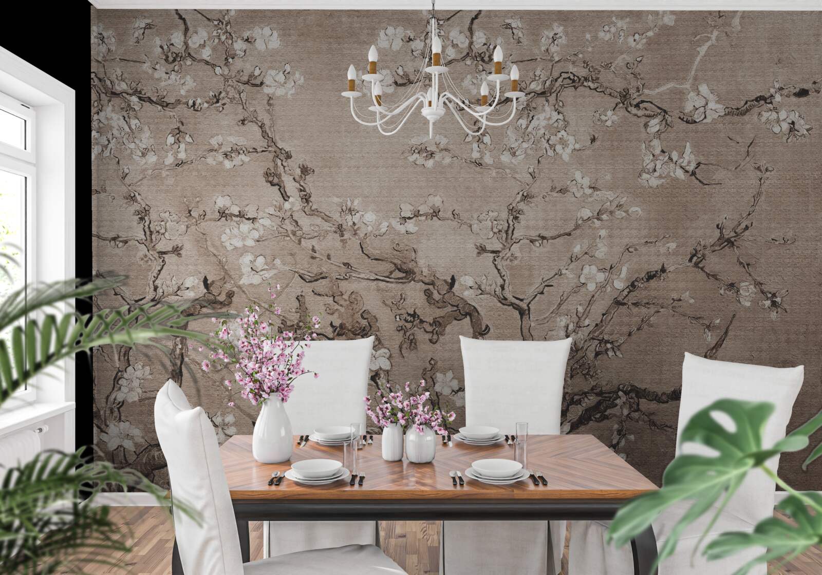 Papier peint Cerisier en fleurs du Japon