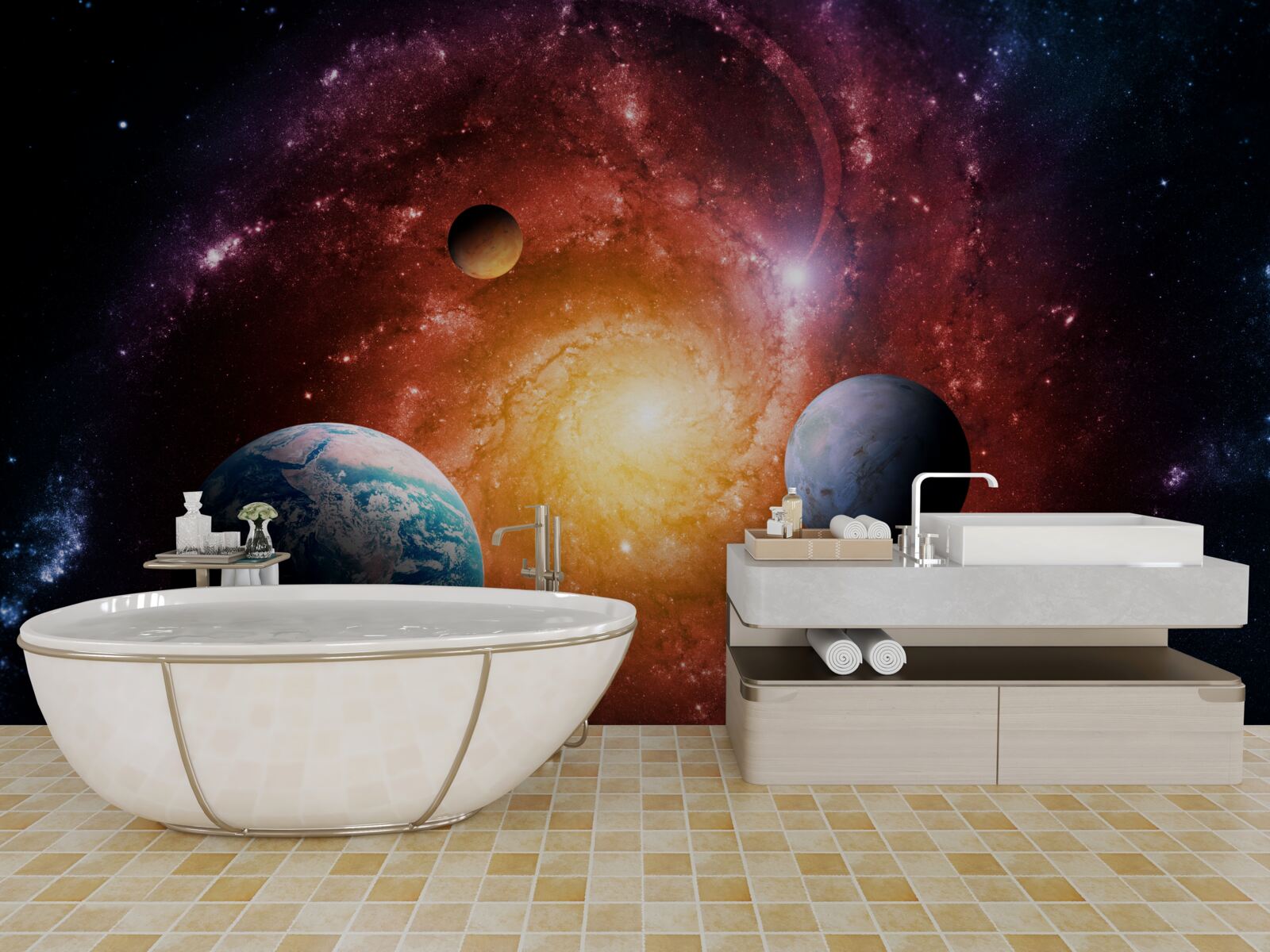 Papier peint les espaces illimités de l'univers