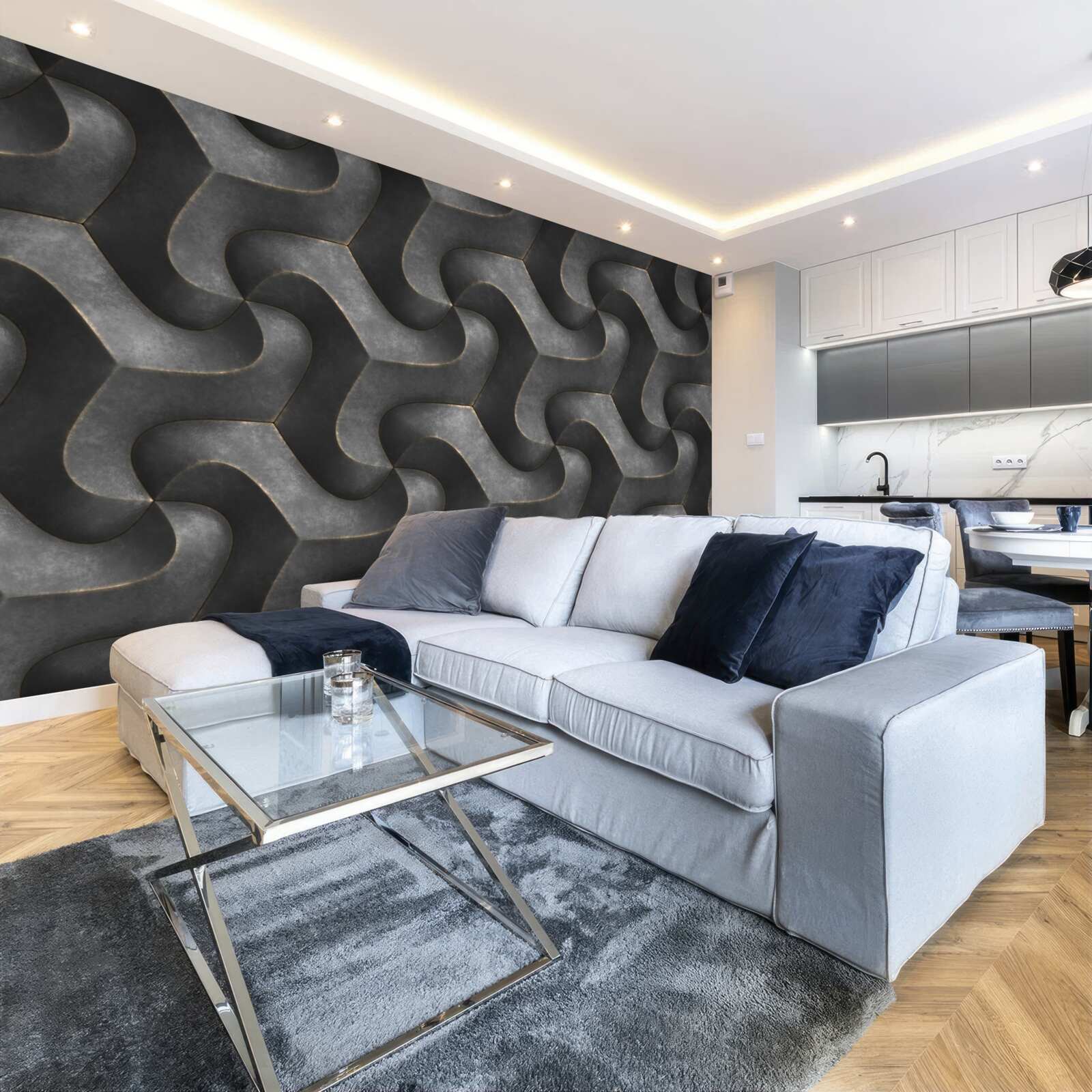 Papier peint texture du bois imprégné