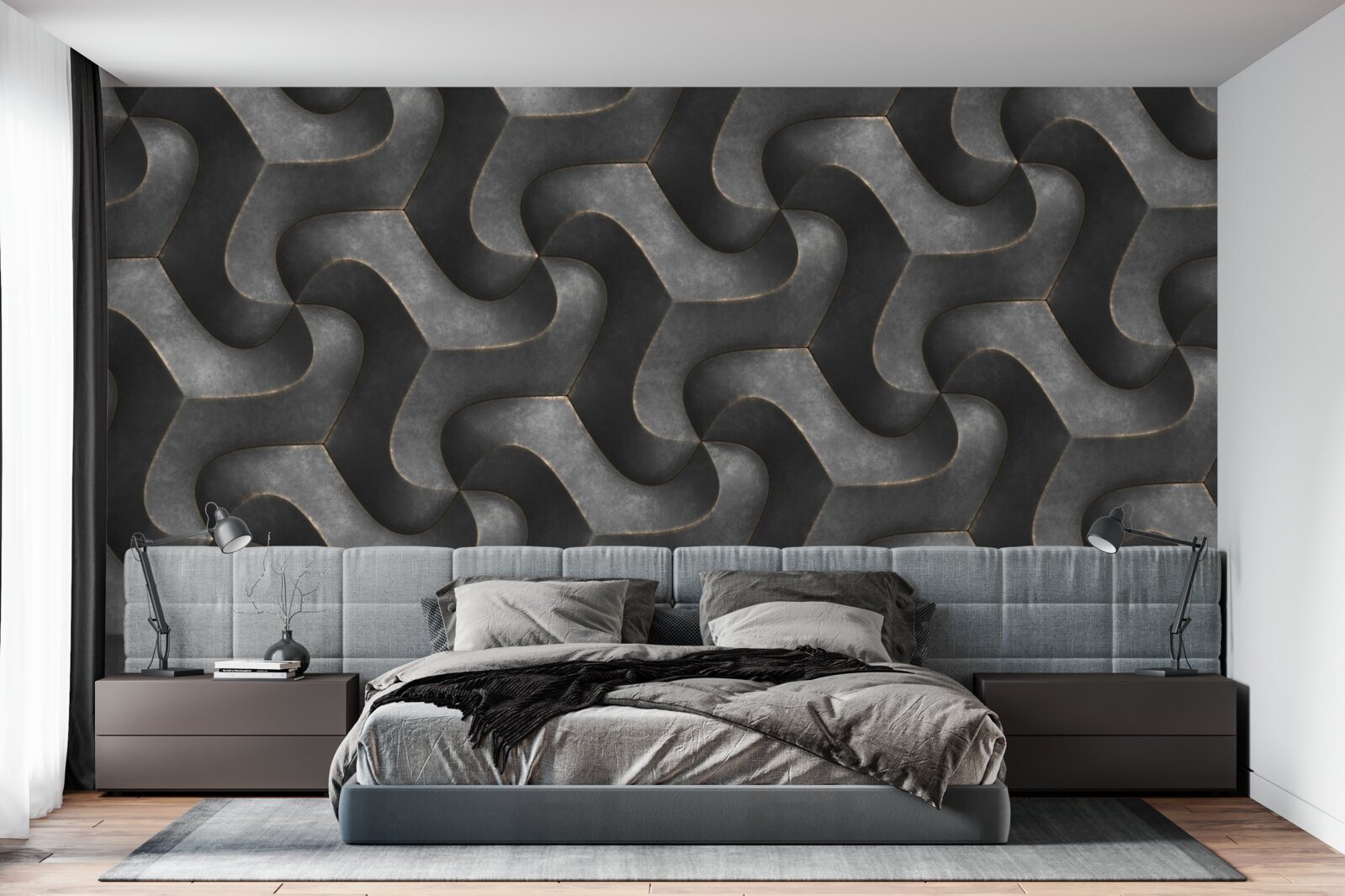 Papier peint texture du bois imprégné