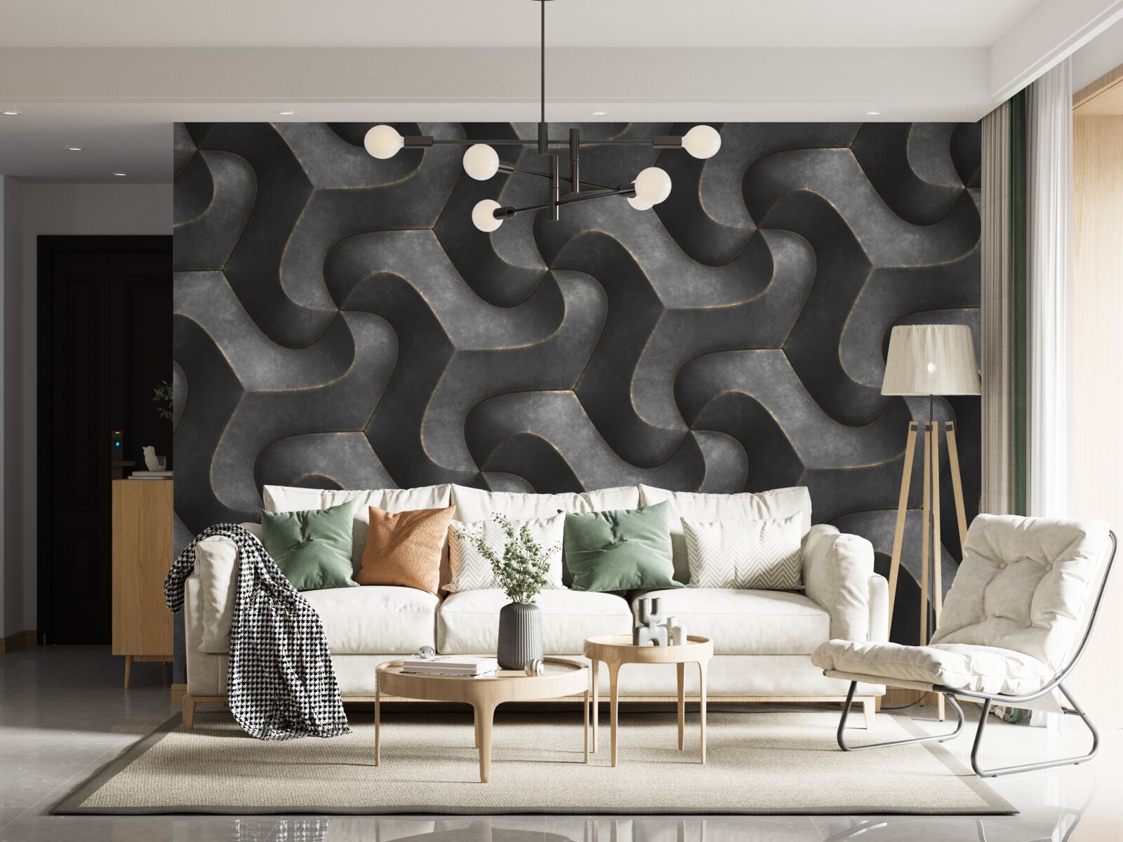 Papier peint texture du bois imprégné