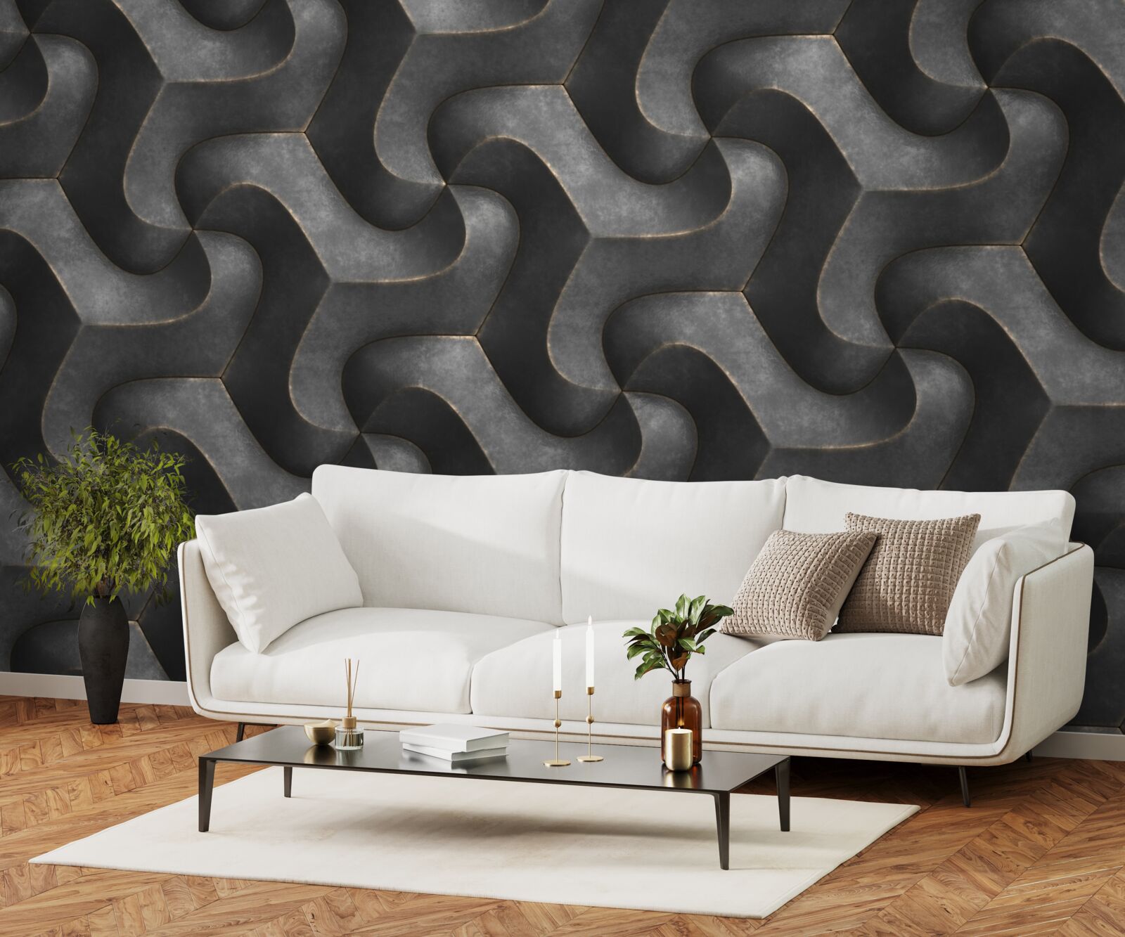 Papier peint texture du bois imprégné