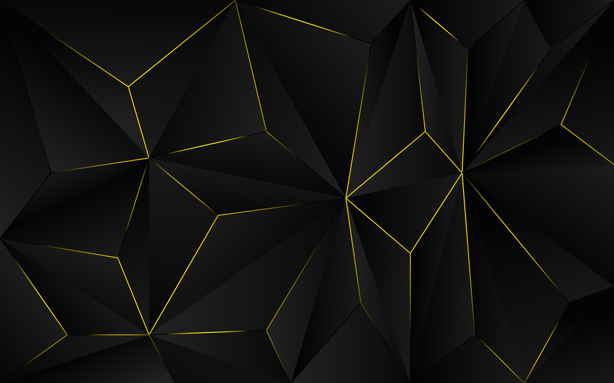 Papier peint fond sombre avec bords dorés des formes