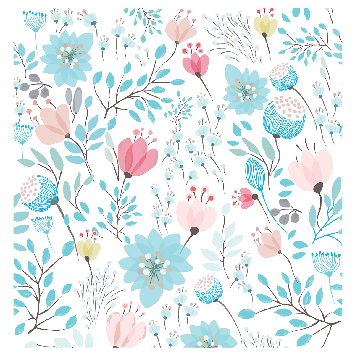 Papier peint combinaison de riches couleurs bleues