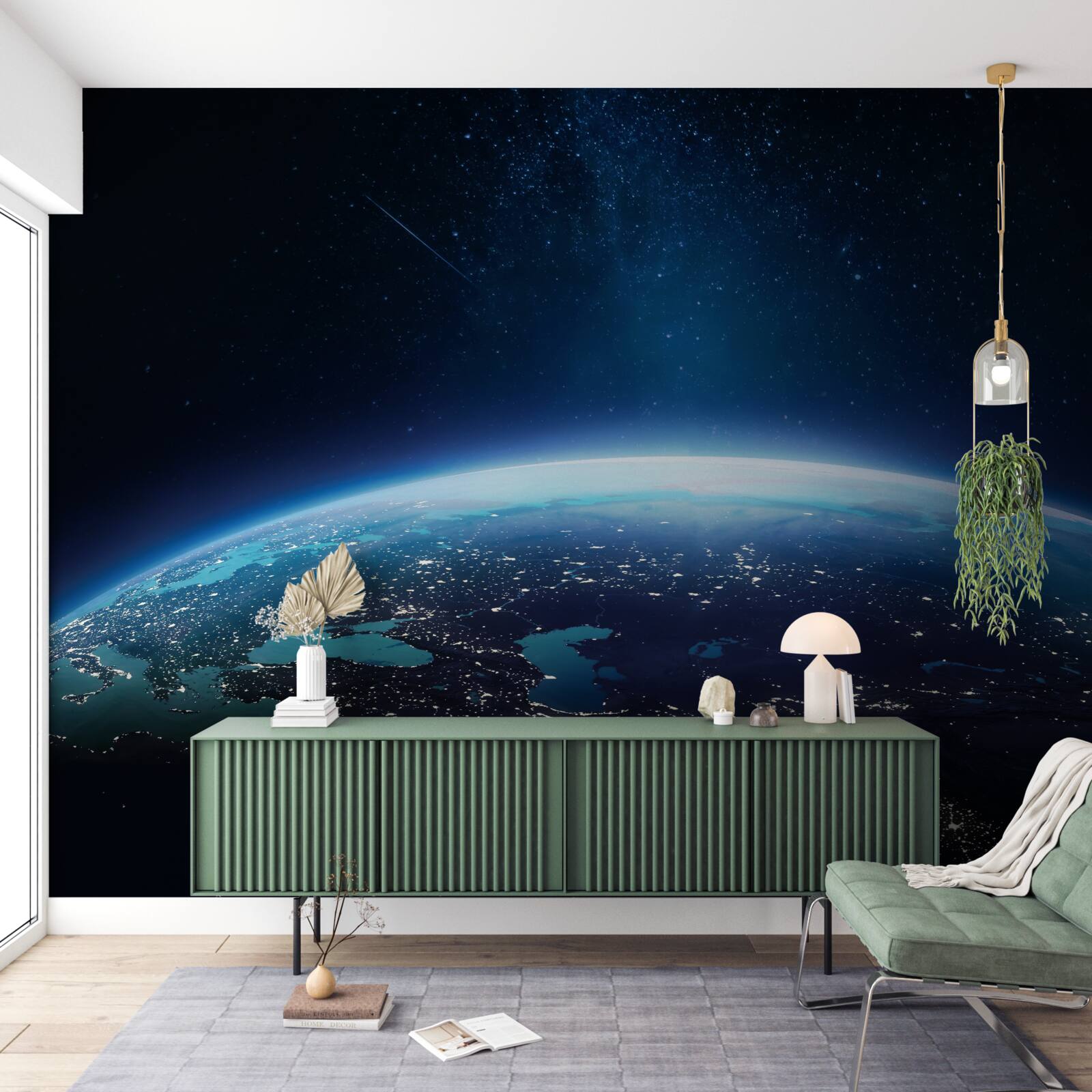 Papier peint surface du sol pendant la nuit