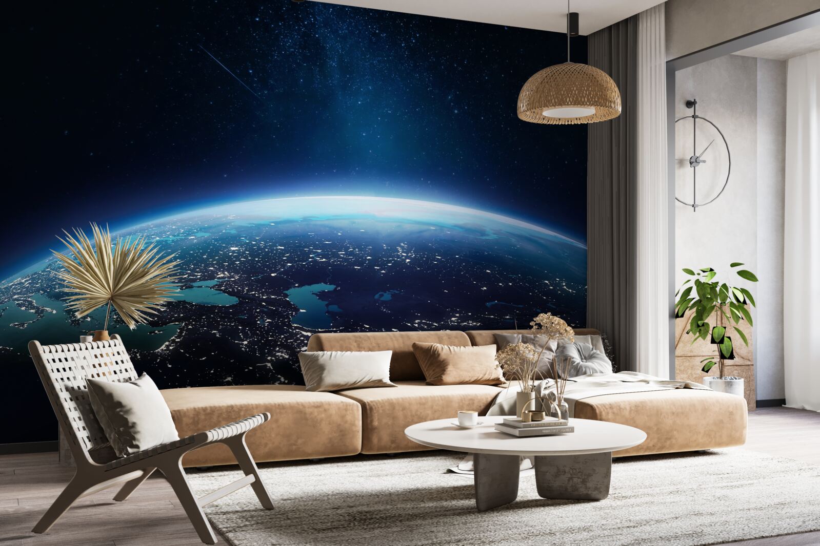 Papier peint surface du sol pendant la nuit