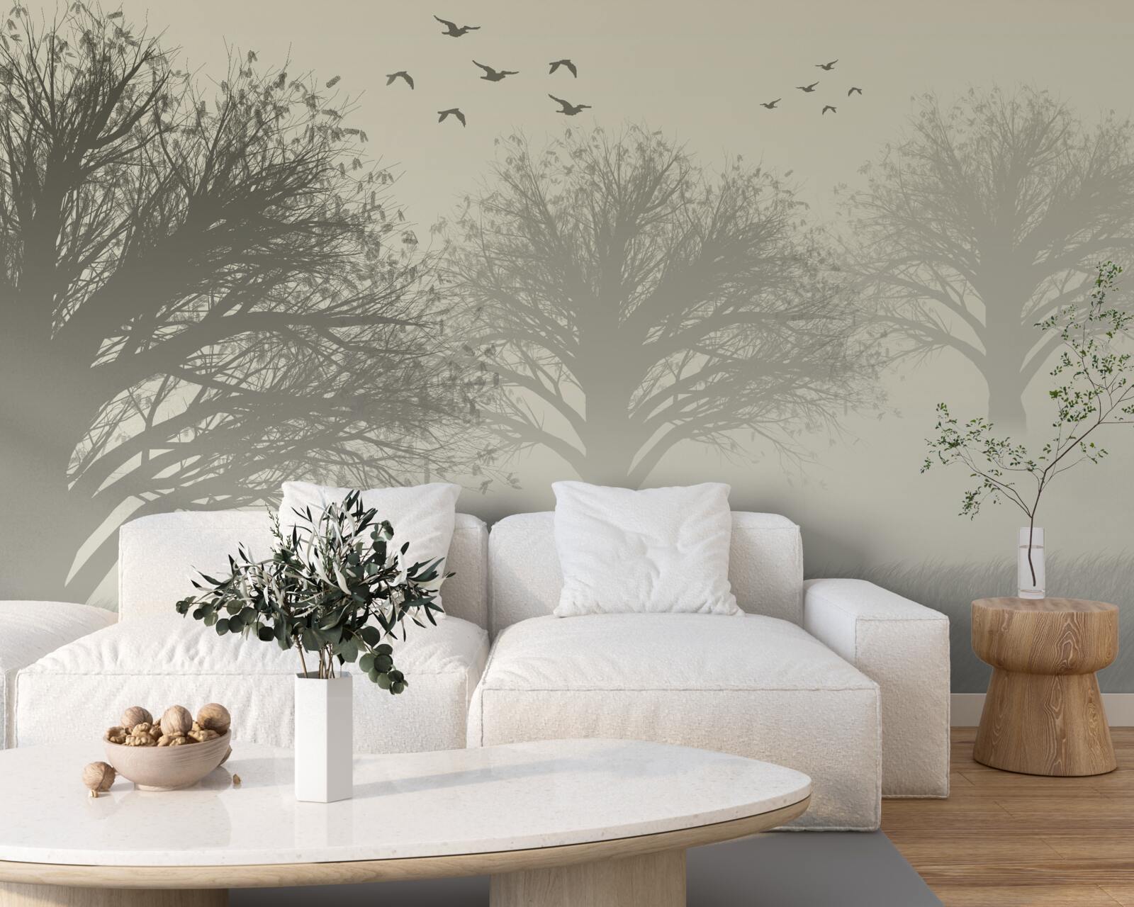 Papier peint les oiseaux s'envolent pour l'hiver