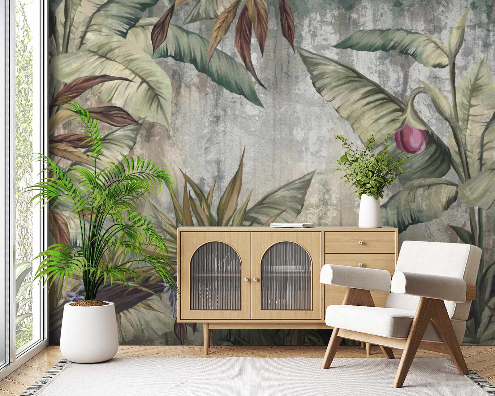 Papier peint matins frais sous les tropiques