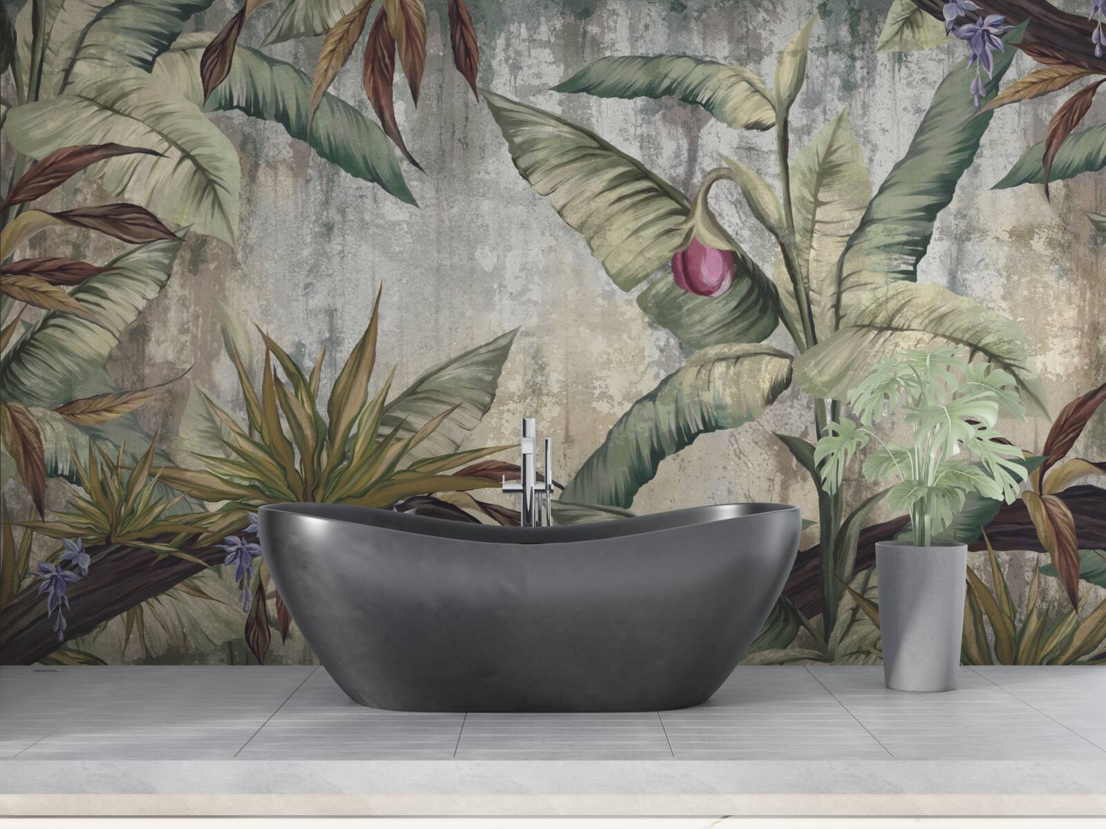 Papier peint matins frais sous les tropiques