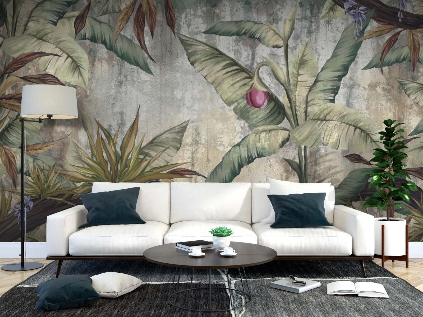 Papier peint matins frais sous les tropiques