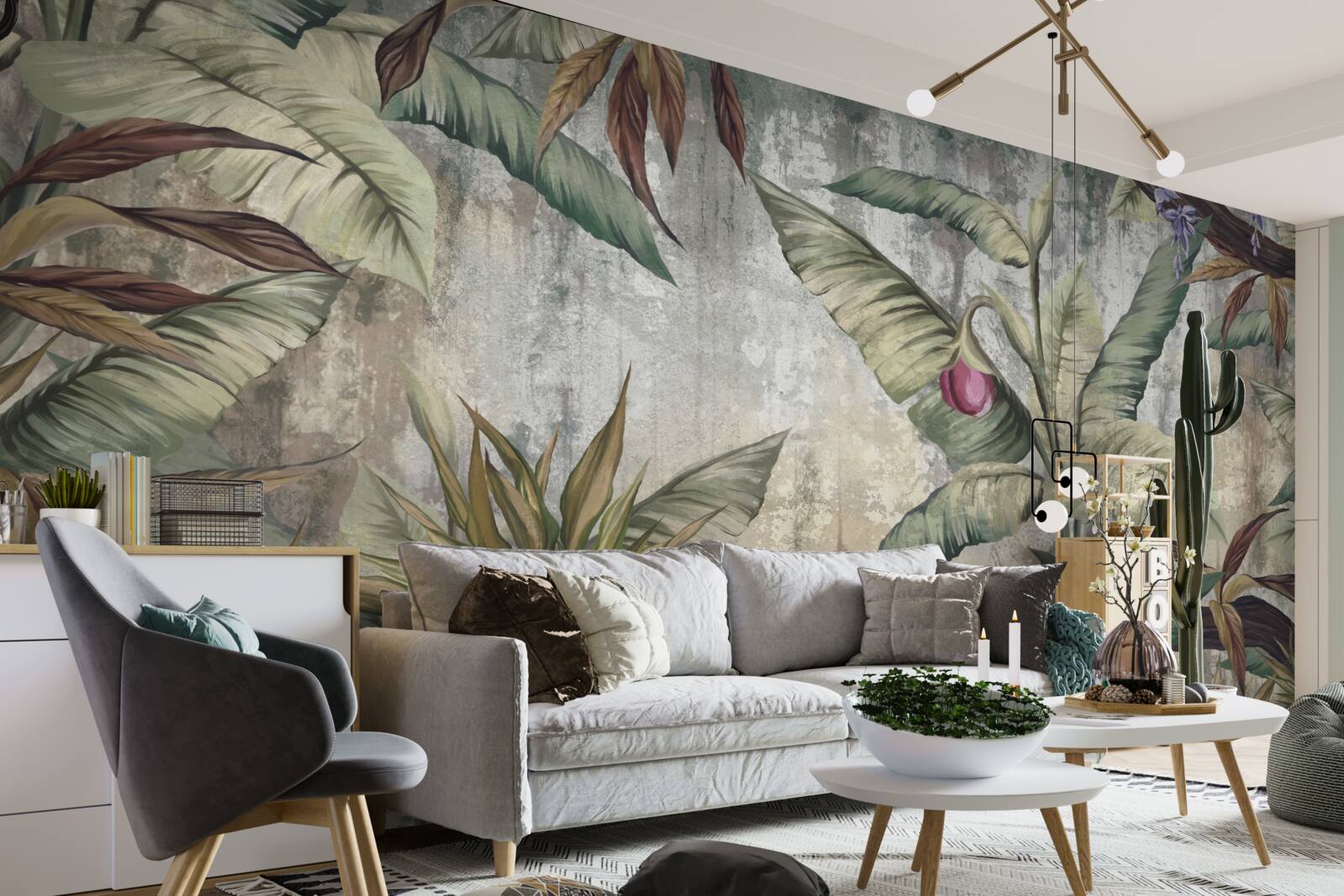 Papier peint matins frais sous les tropiques