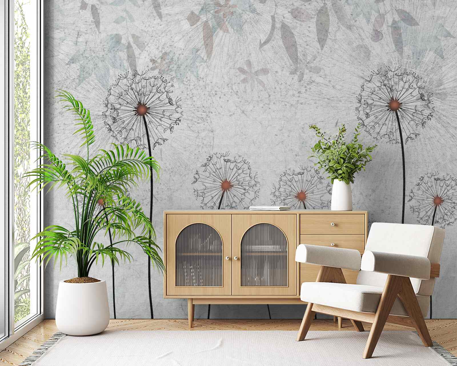 Papier peint les millipèdes ronds sont minces