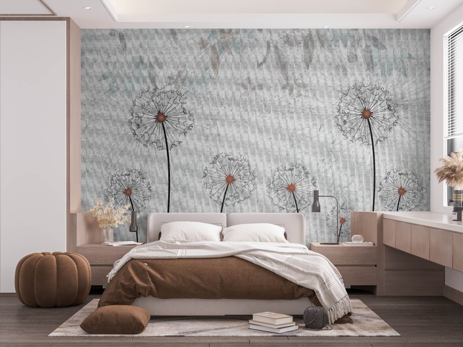 Papier peint les millipèdes ronds sont minces