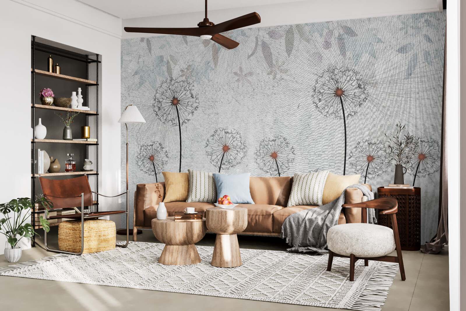 Papier peint les millipèdes ronds sont minces