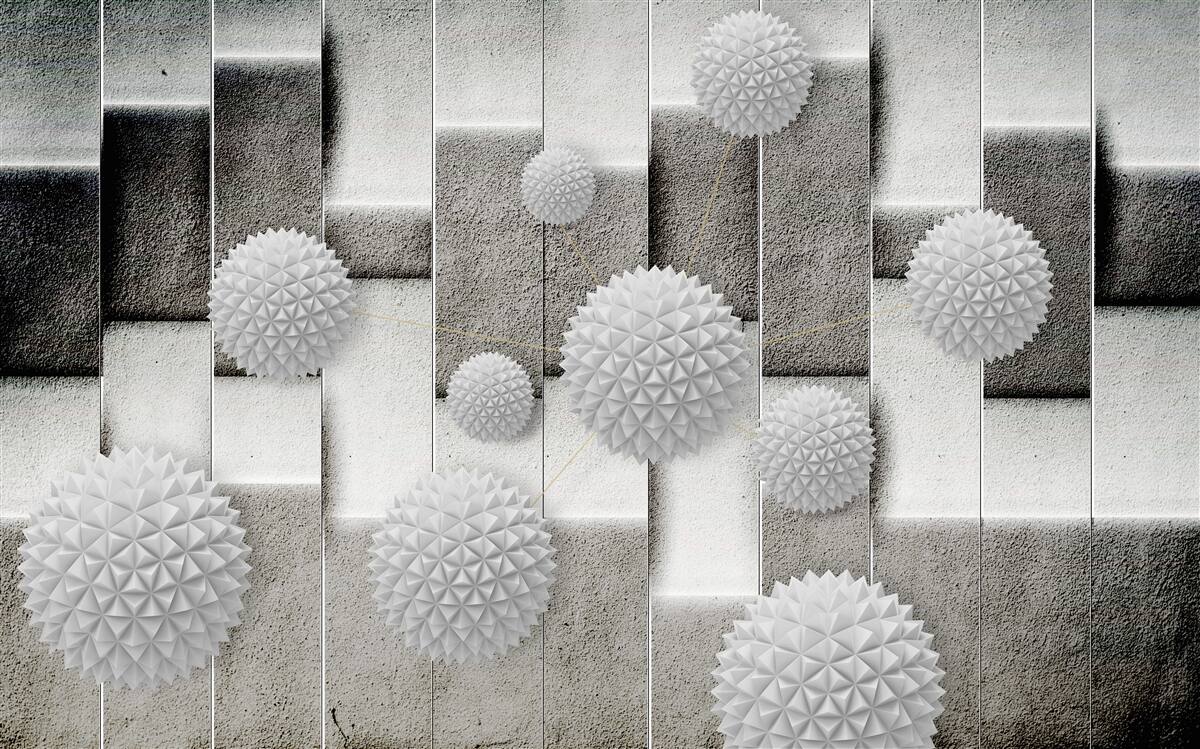 Papier peint géométrie et formes pointues