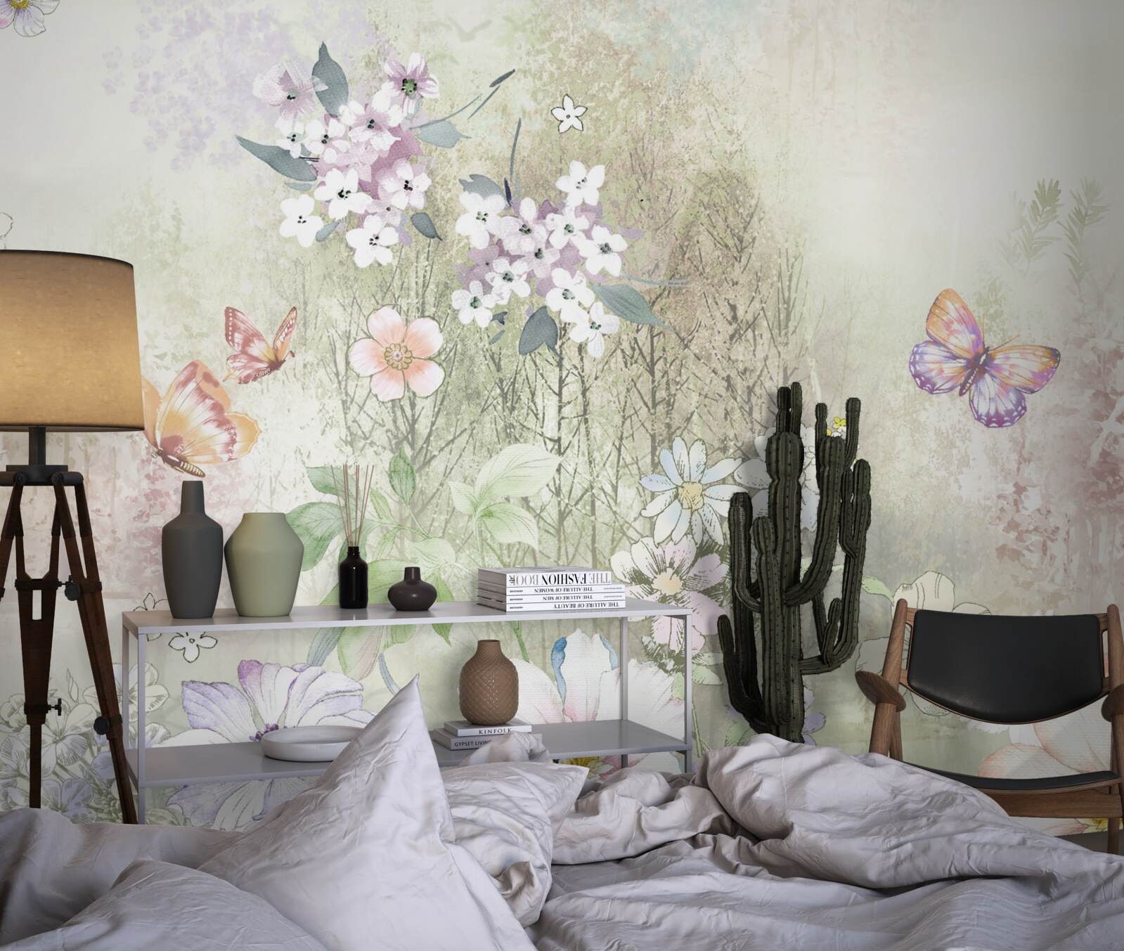 Papier peint assortiment de fleurs de prairie