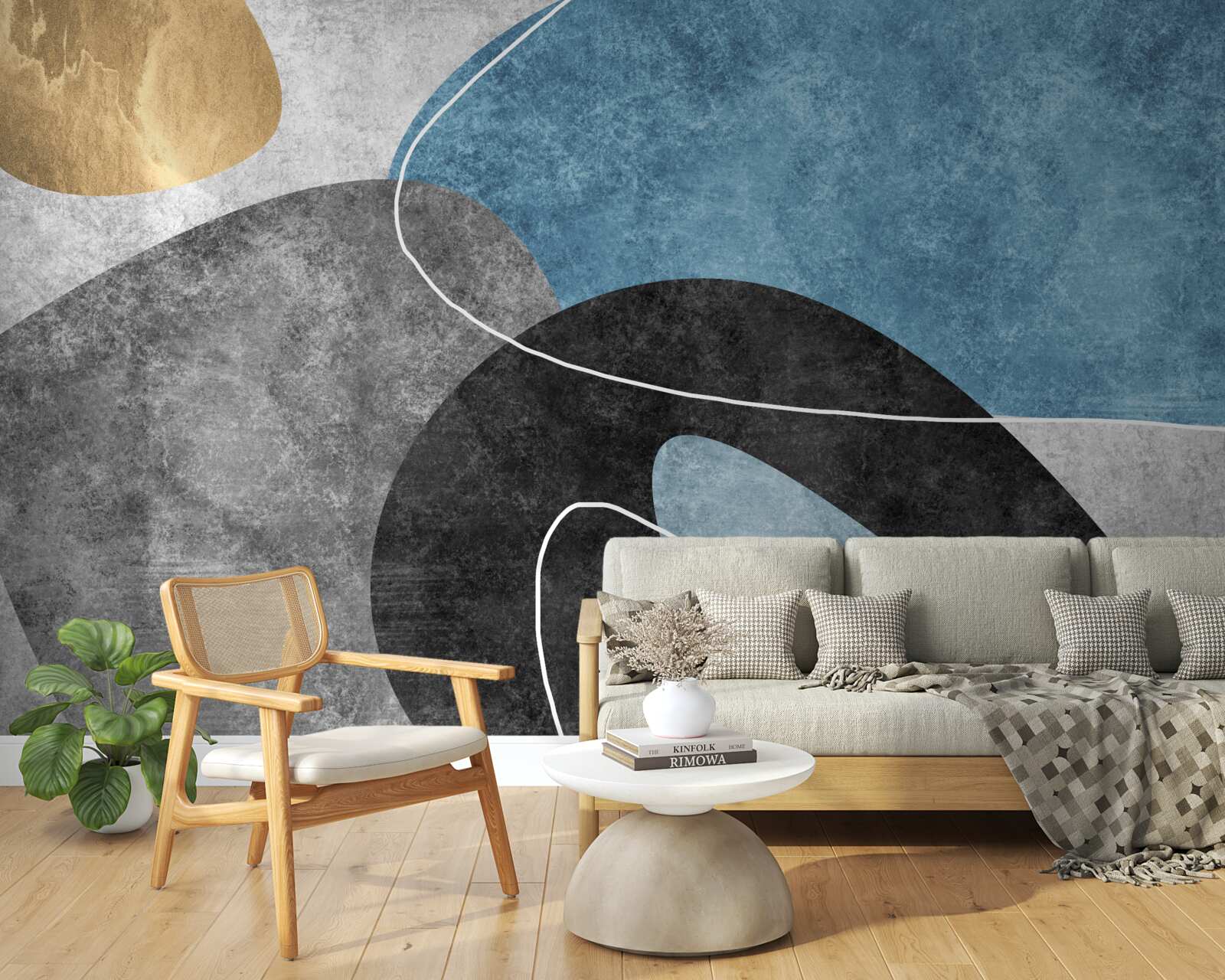 Papier peint tons pastel de marbre