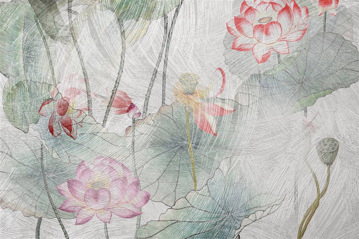 Papier peint fleurs de coquelicots peintes à l'aquarelle