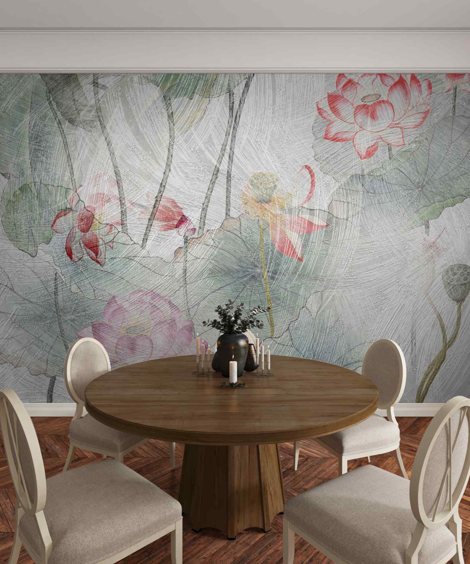 Papier peint fleurs de coquelicots peintes à l'aquarelle