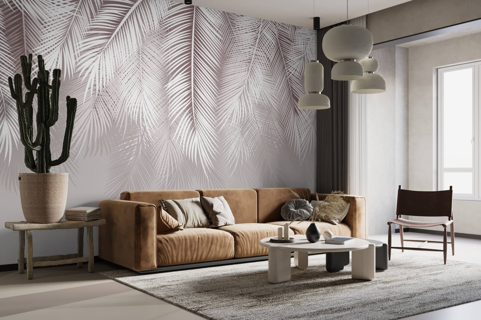 Papier peint Des plumes blanches comme la neige qui descendent lentement