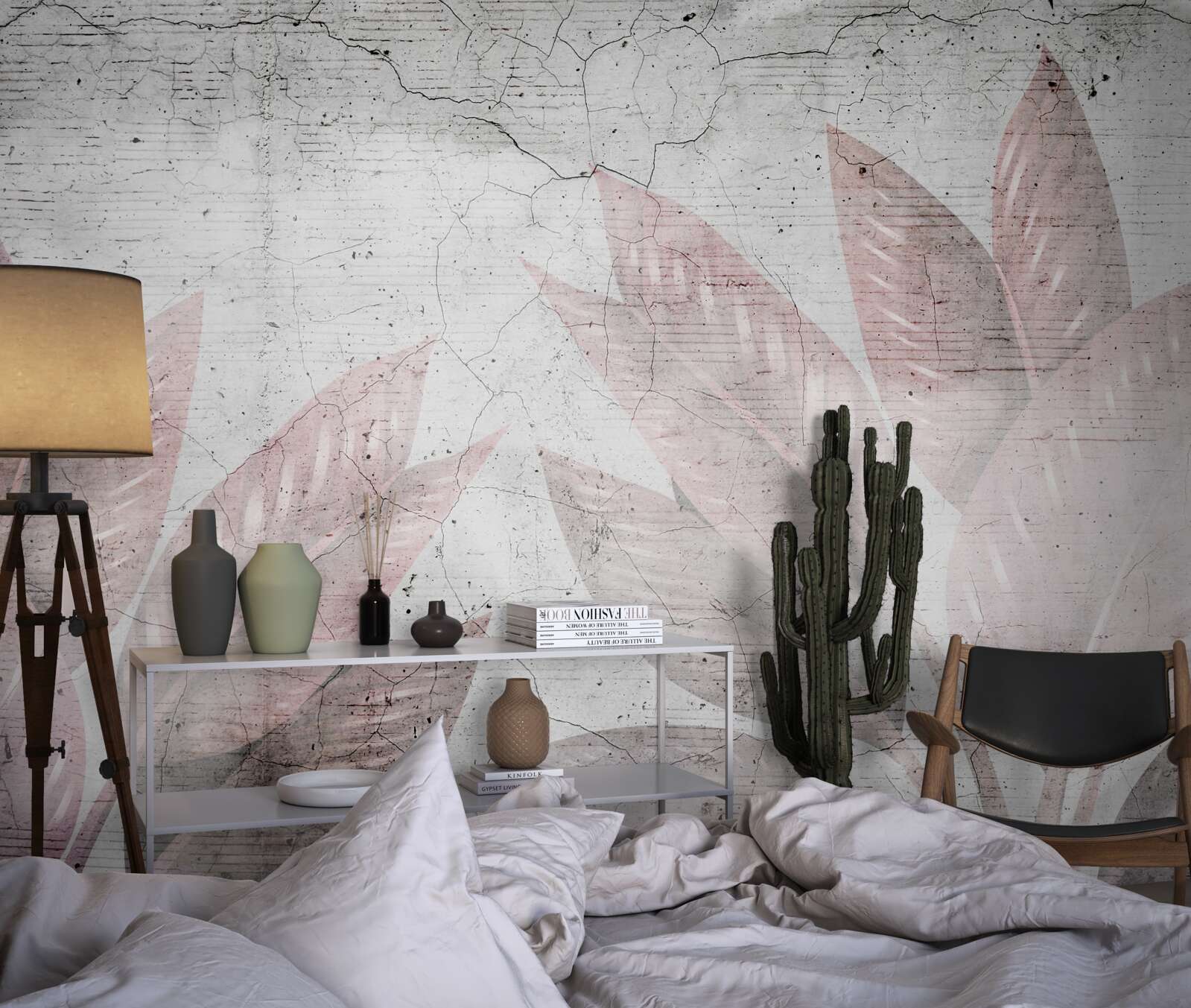 Papier peint fougère aquarelle