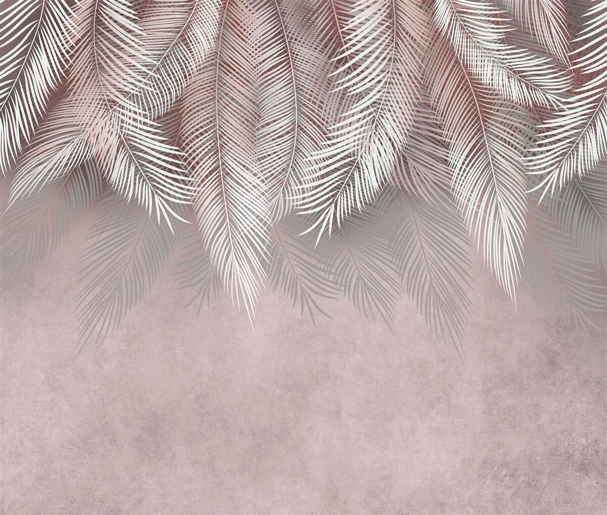 Papier peint des fougères légères qui pendent