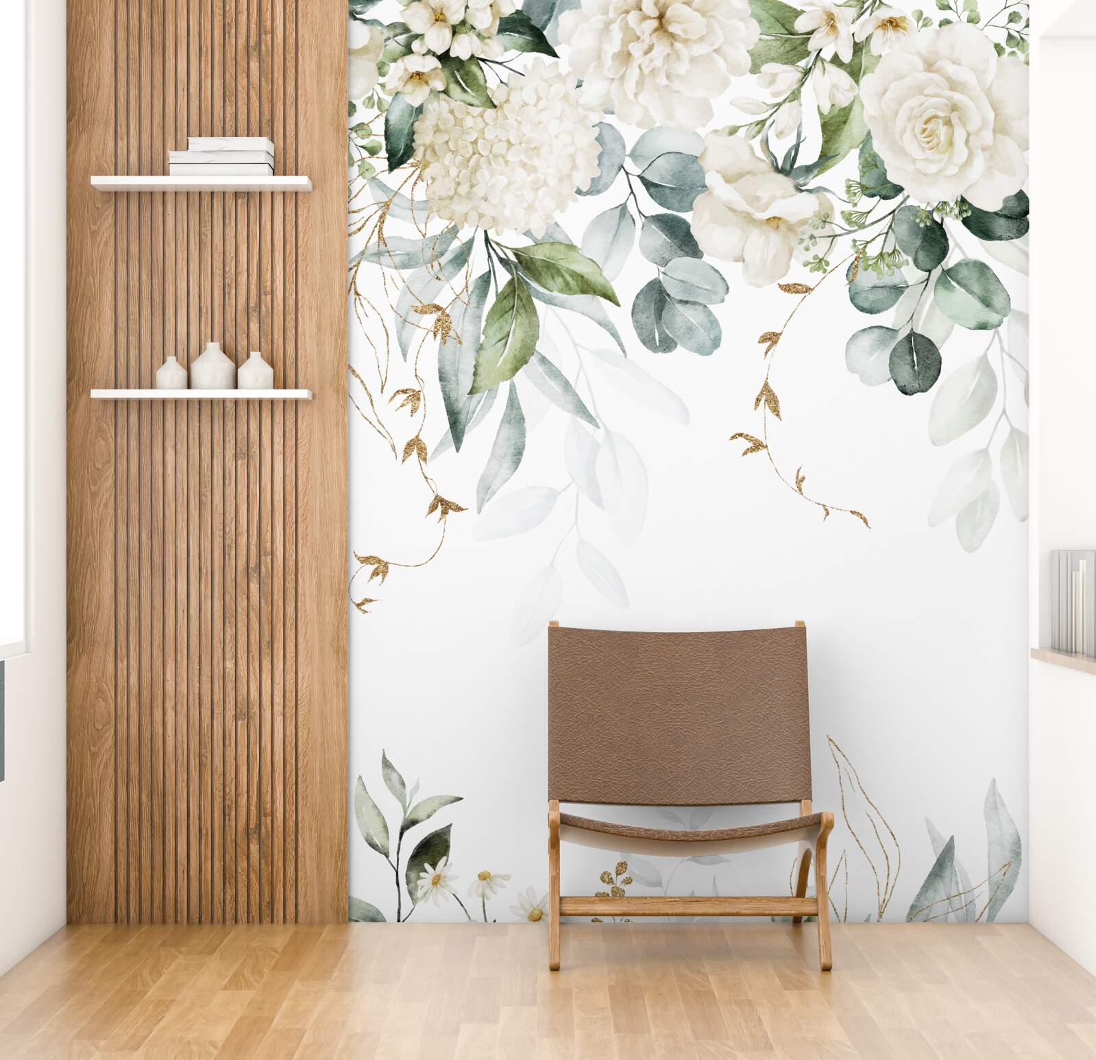 Papier peint des roses éclatantes et des lilas pâles