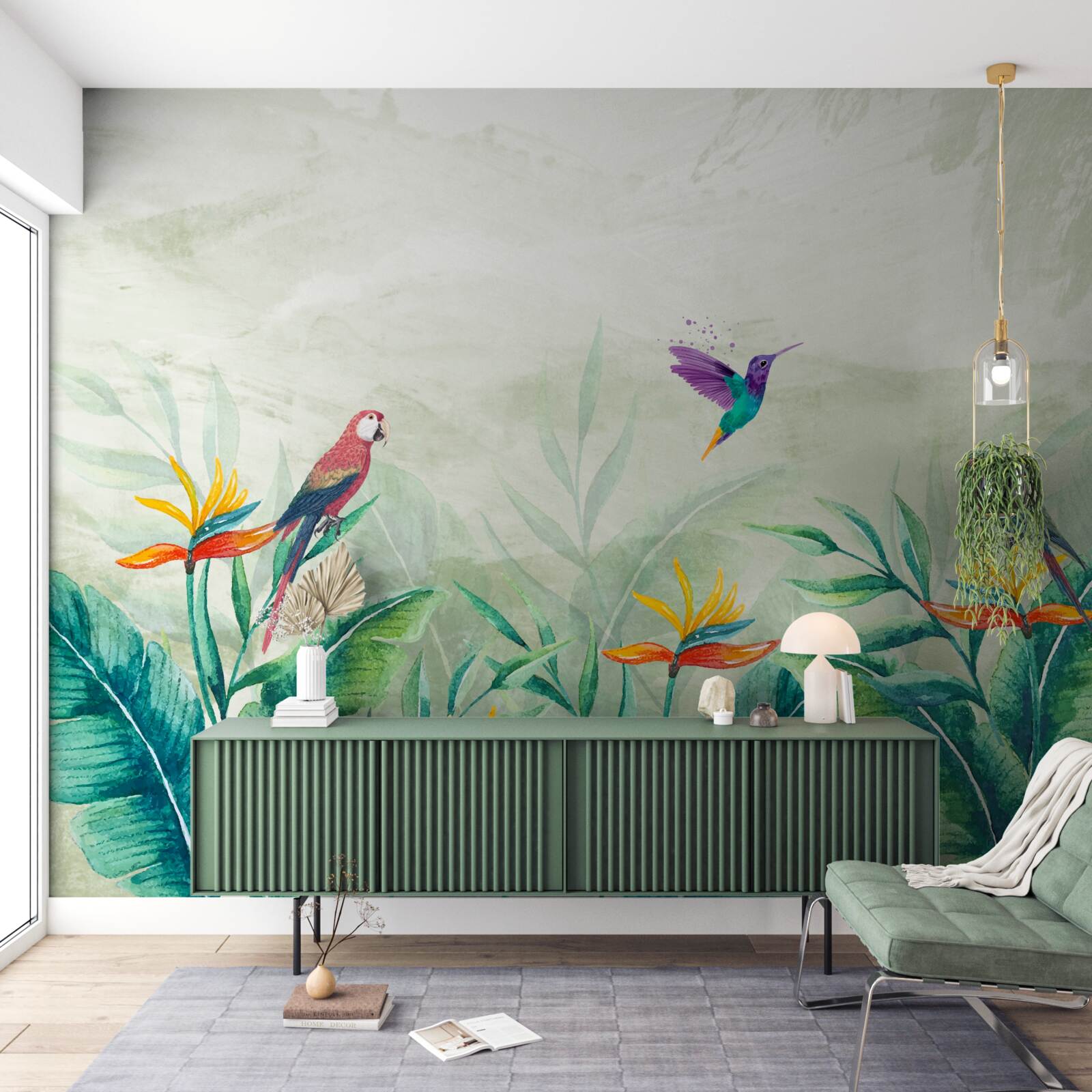 Papier peint les oiseaux se réjouissent le matin