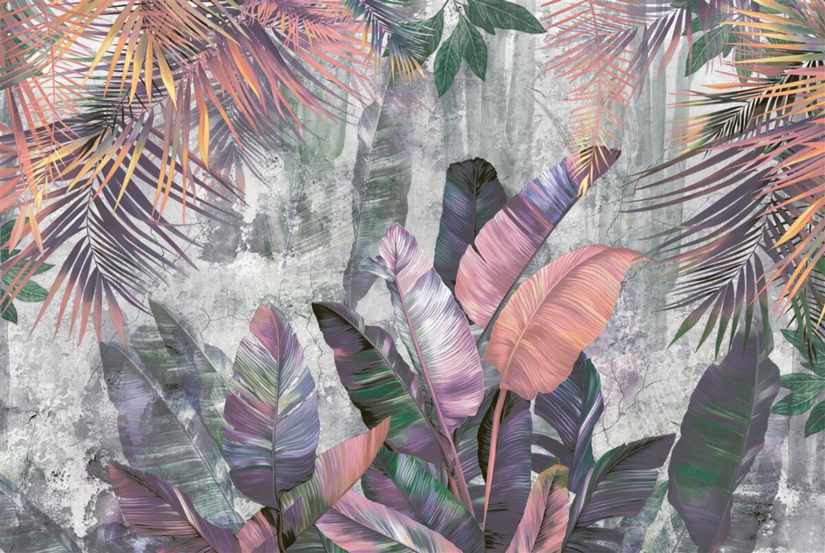 Papier peint Tropiques luxuriants lors d'une averse