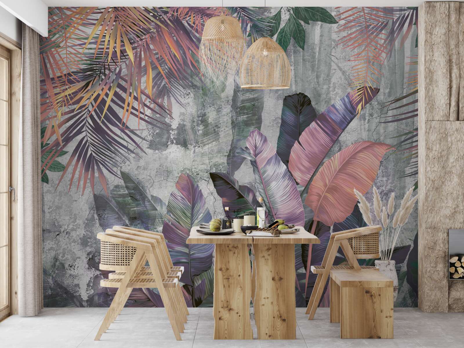 Papier peint Tropiques luxuriants lors d'une averse