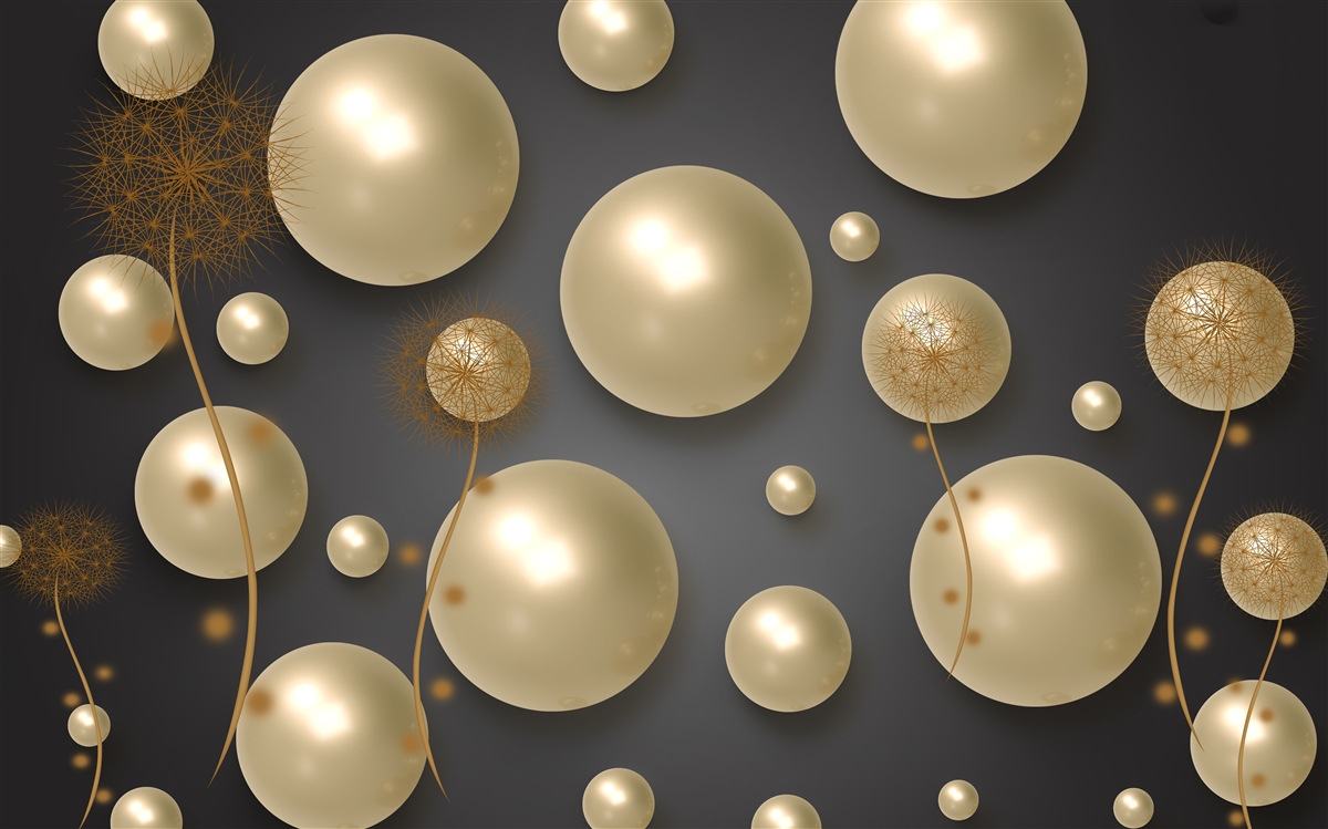 Papier peint abstraction tridimensionnelle en forme de mille-pattes