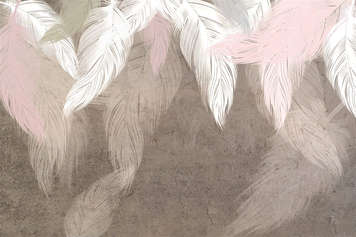 Papier peint les plumes de l'air tombent