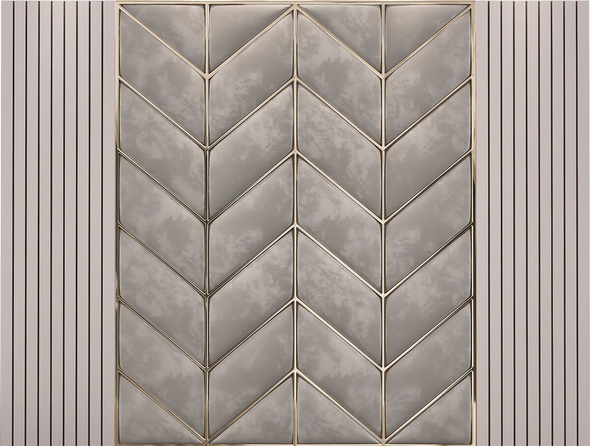 Papier peint texture gris-or