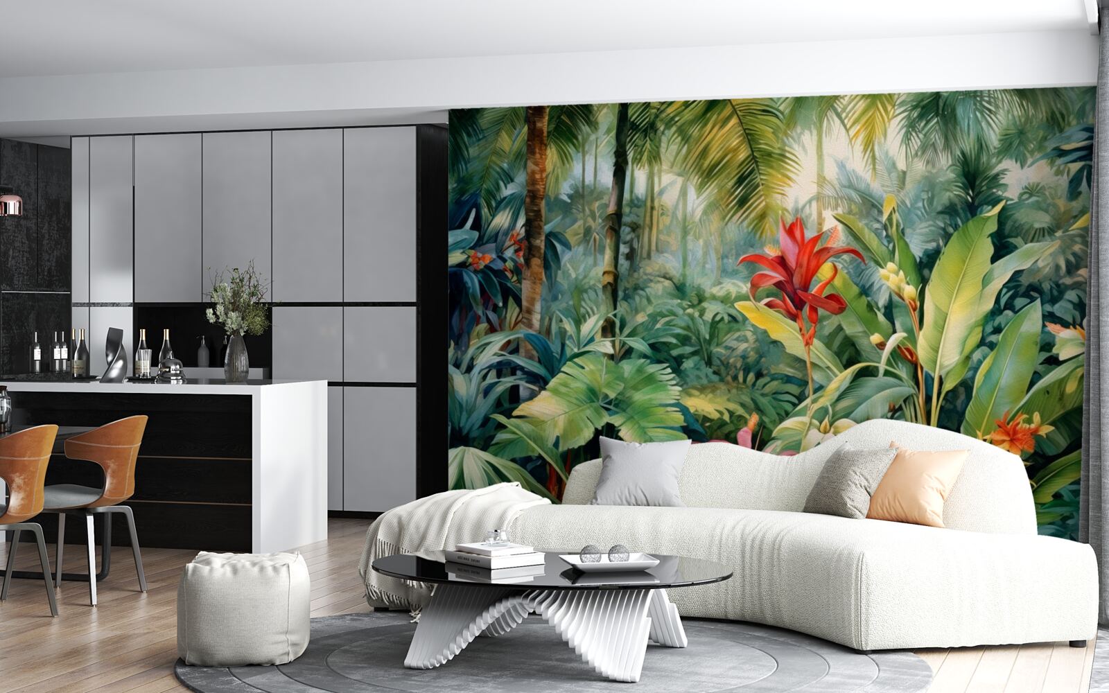 Papier peint une incroyable variété de flore tropicale