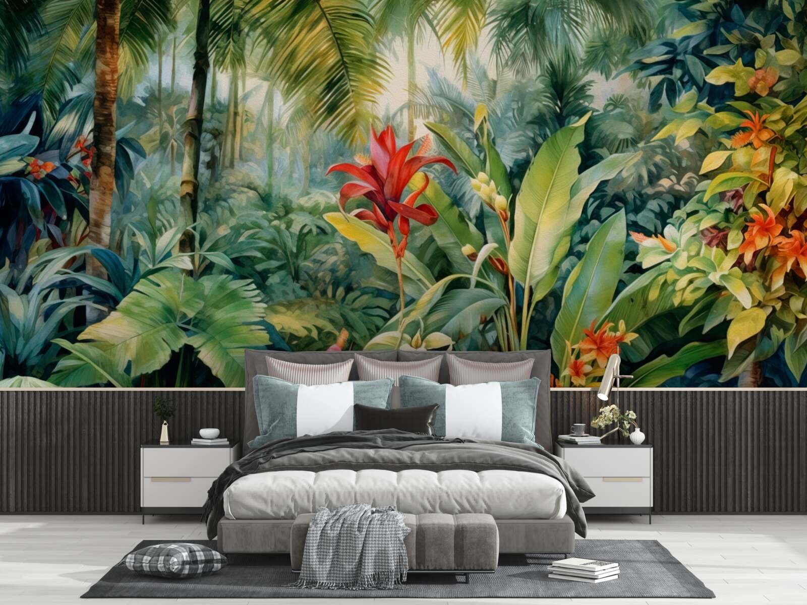 Papier peint une incroyable variété de flore tropicale