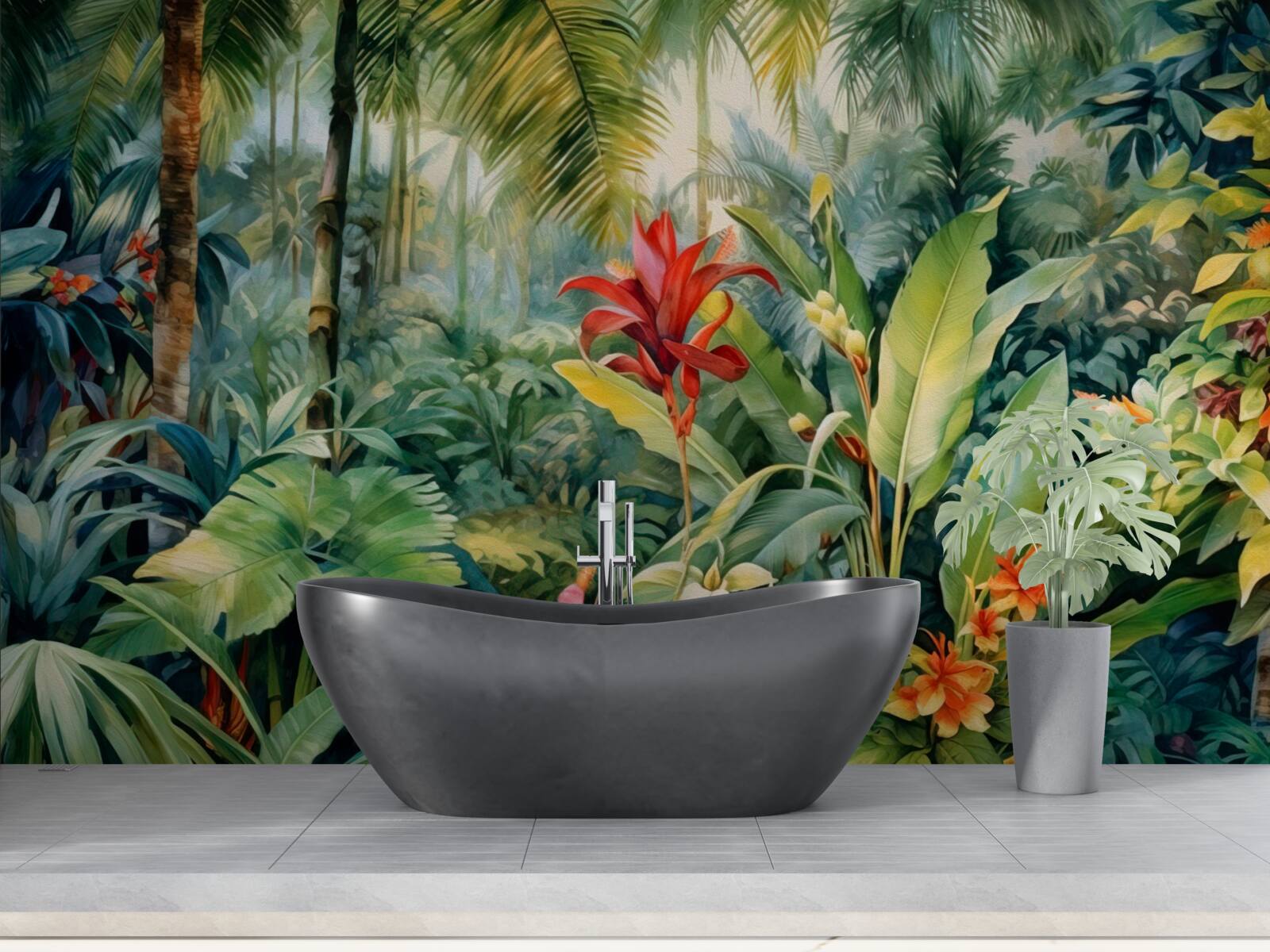 Papier peint une incroyable variété de flore tropicale